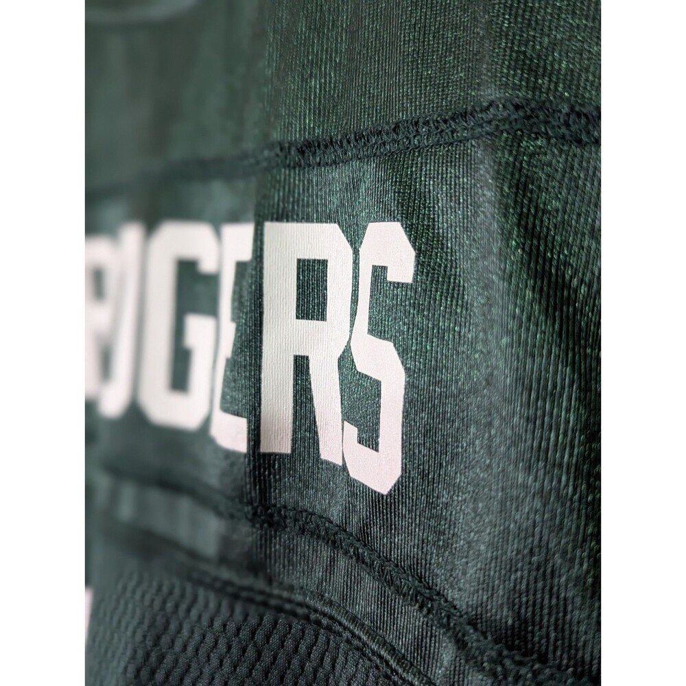 Official NFL Reebok Green Bay Packers Jersey Youth Large Aaron Rodgers 12 Logo - Picture 8 of 10